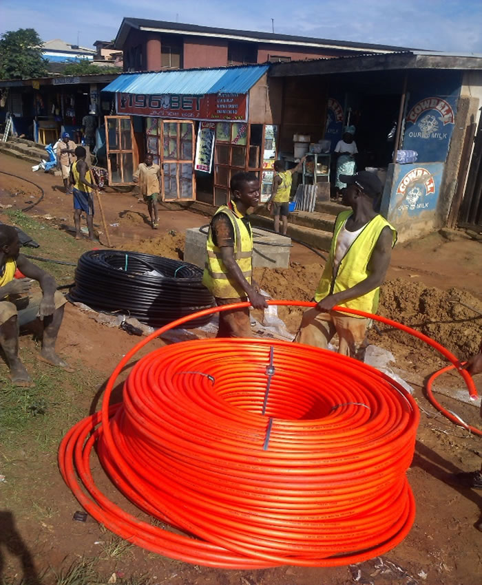 Installation of Fiber optics6